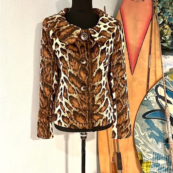 VTG Helene Berman,London,Animal Print Fur Jacket & Top,Excellent Condition, S - Picture 8 of 15